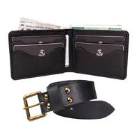 Kit Tradicional • Carteira No.7 + Cinto Preto