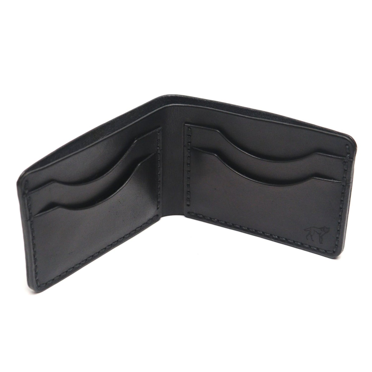 Carteira de Couro Bifold NO.5 Preta