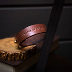 Bracelete de Couro Preto