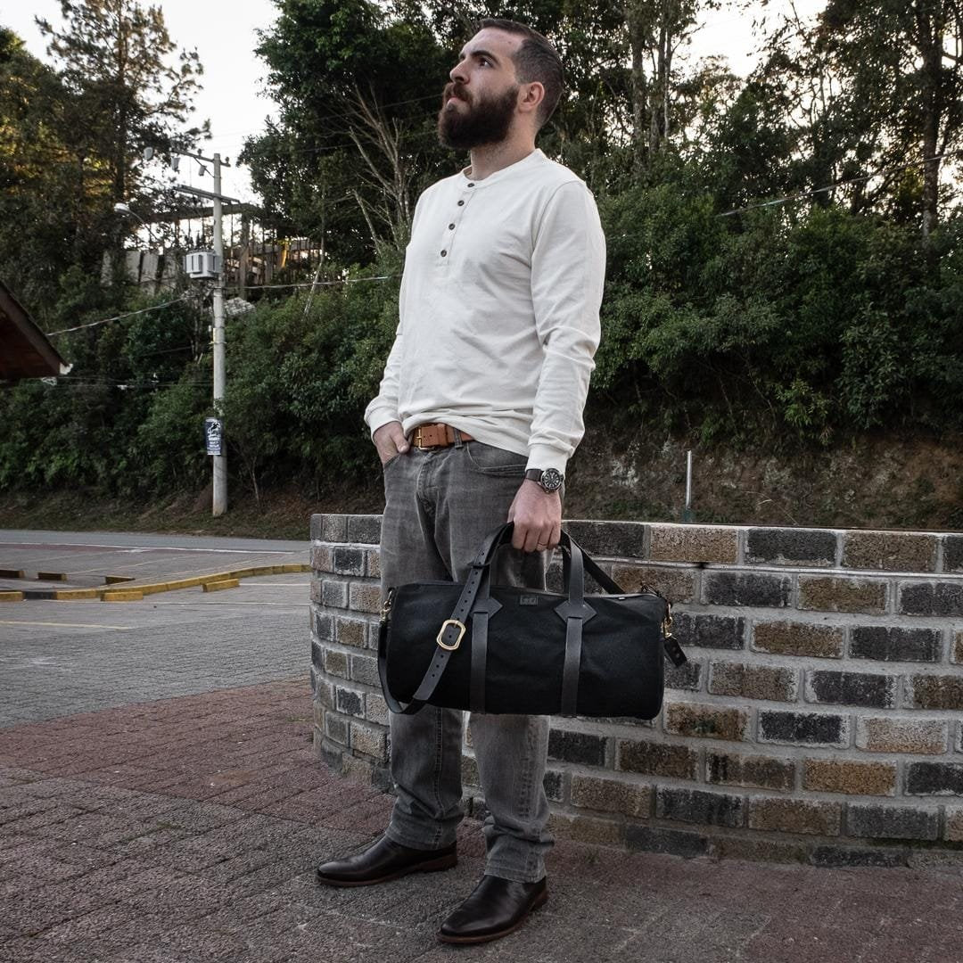 Mala Duffle Bandeirantes Preta
